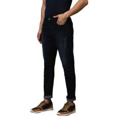 Campus Sutra Denim Solid Side Tape Slim Fit Jeans